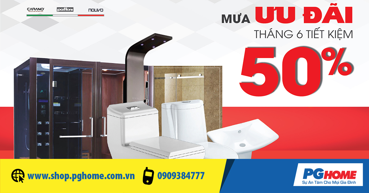 MƯA ƯU ĐÃI - THÁNG 6 TIẾT KIỆM - THIẾT BỊ VỆ SINH