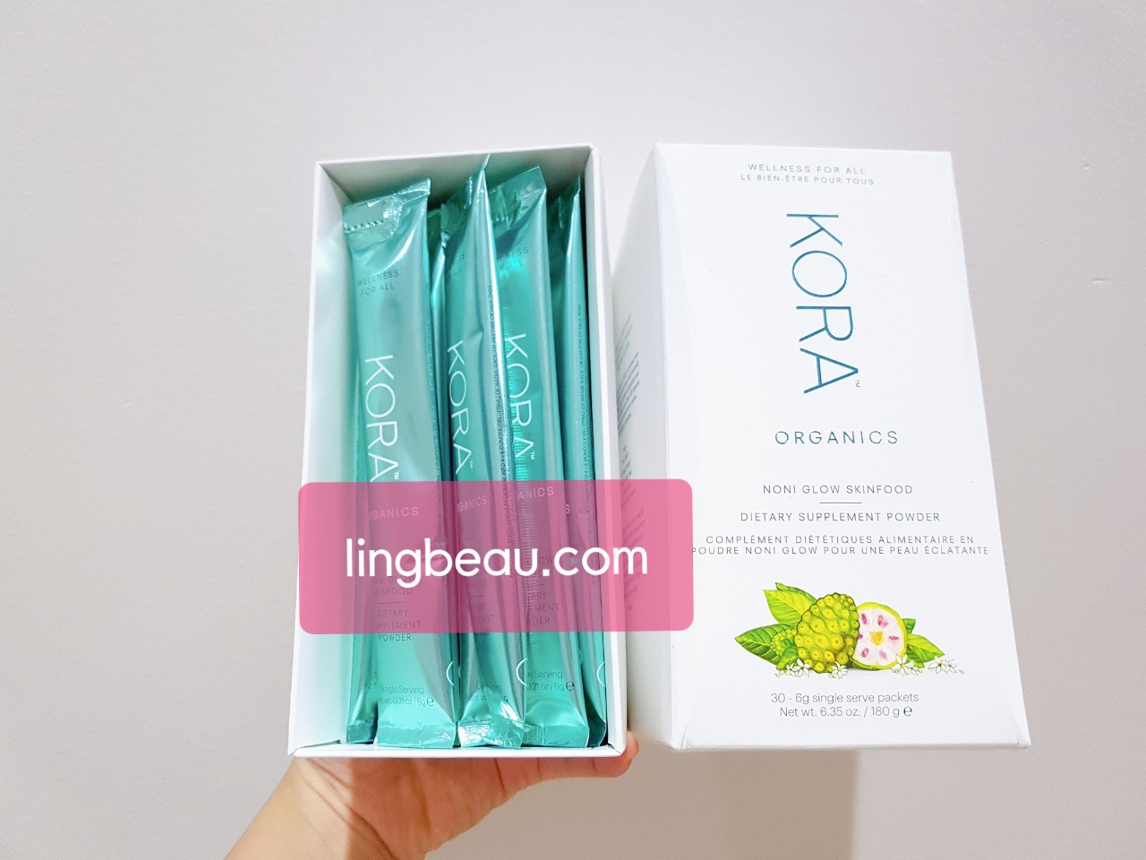 Date 08/2020 Bột uống liền Kora Organic Noni Glow Skinfood Dietary Supplement Powder Date 08/2020 Bột uống liền Kora Organic Noni Glow Skinfood Dietary Supplement Powder