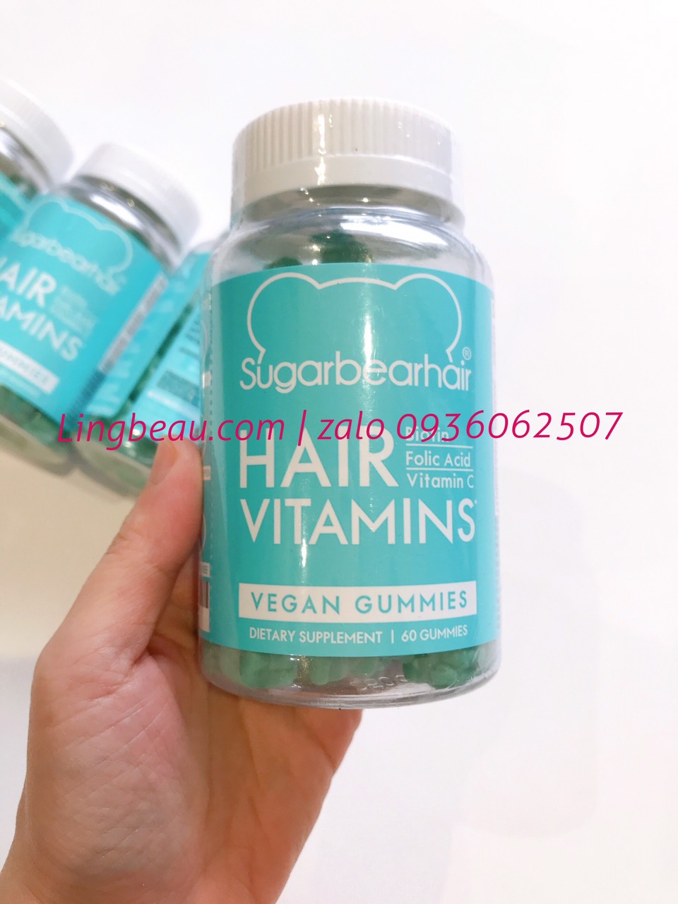 Tách set) Kẹo gấu vitamin dưỡng mọc tóc Sugar Bear Hair (60 viên) Tách set) Kẹo gấu vitamin dưỡng mọc tóc Sugar Bear Hair (60 viên)