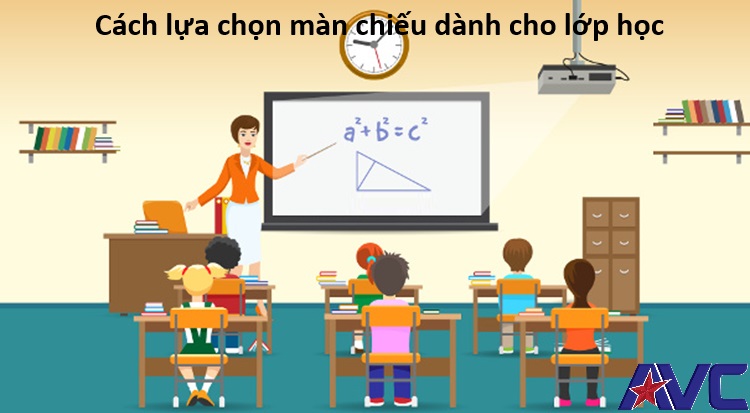 Cách lựa chọn màn chiếu tốt nhất dành cho lớp học