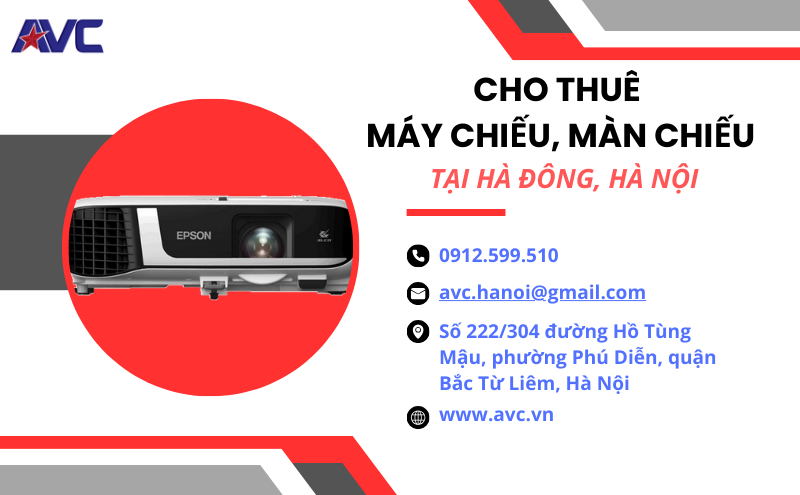 Cho Thuê Máy Chiếu, Màn Chiếu Tại Hà Đông - Hà Nội - Giá Rẻ