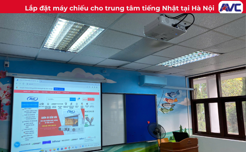 Dự Án Lắp Đặt Hệ Thống Máy Chiếu Tại Trung Tâm Tiếng Nhật (Hà Nội)