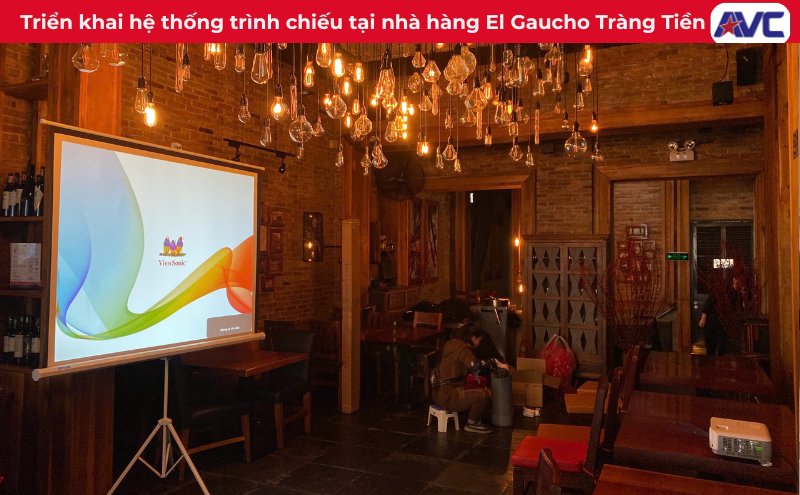 Cho thuê máy chiếu tại nhà hàng El Gaucho Tràng Tiền, Hà Nội