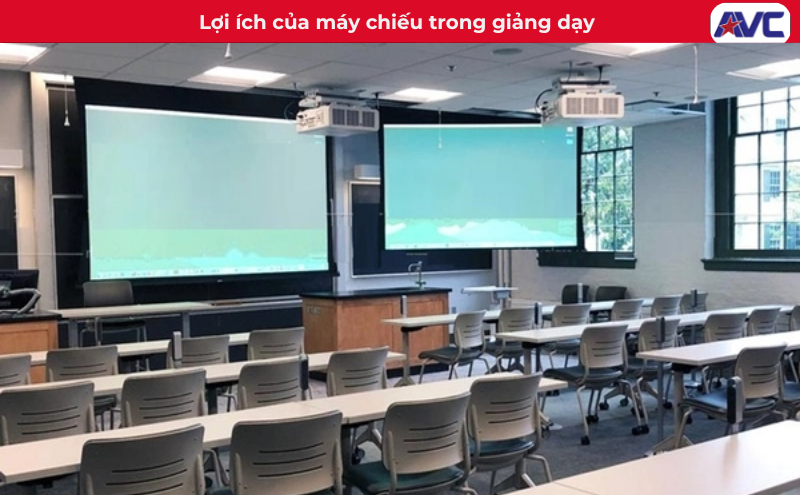 Lợi ích của máy chiếu trong giảng dạy: Giải pháp lớp học hiện đại