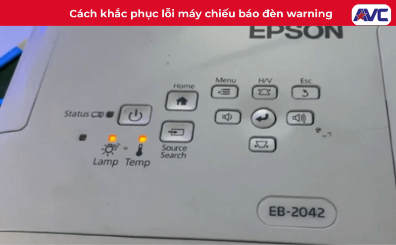 Hướng dẫn xử lý lỗi máy chiếu báo đèn warning chi tiết từ A-Z