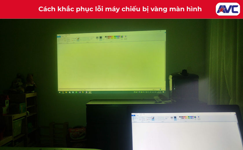 Cách sửa lỗi máy chiếu bị vàng màn hình trong một nốt nhạc