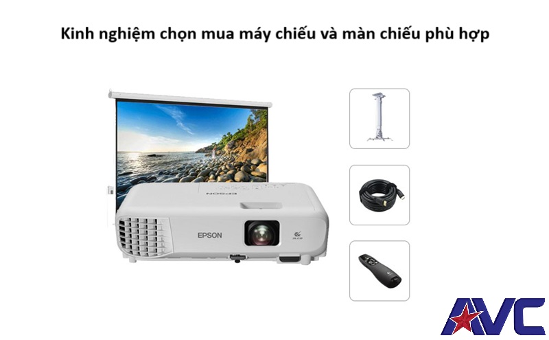 Máy chiếu và màn chiếu: Bí quyết mua sắm tối ưu cho mọi nhu cầu