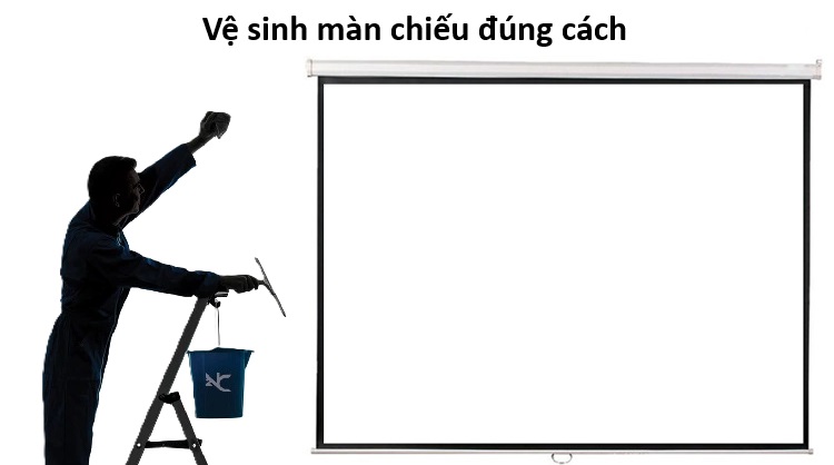 TƯ VẤN: Vệ sinh màn chiếu đúng cách nhất
