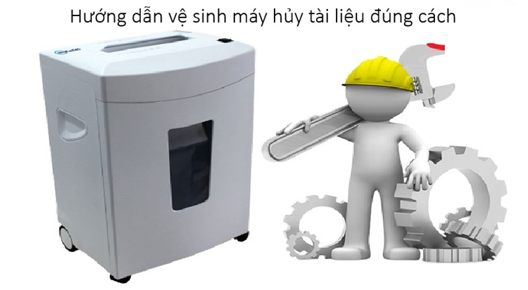 Hướng dẫn vệ sinh máy hủy tài liệu đúng cách