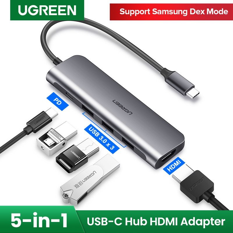 Cáp USB Type-C, cổng chuyển USB C chính hãng ra Hdmi,Vga, Usb, Sd