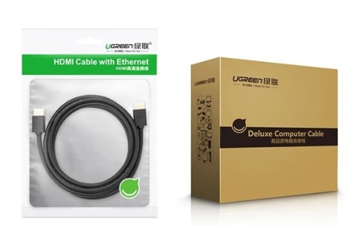 Cáp HDMI UGREEN 5m hỗ trợ Ethernet, 4K, 2K Ugreen chính hãng