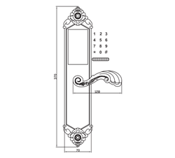 Khóa Mật Mã  VN-8035M VNLOCK