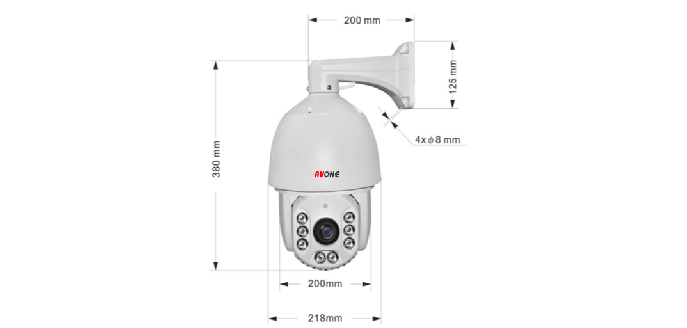 Camera HD PTZ hồng ngoại 2MP AHD AVone AV-A20020R8