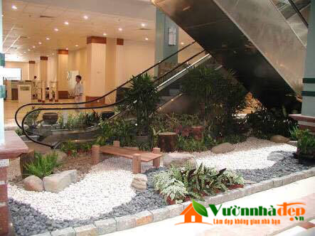 Mẫu tiểu cảnh gầm thang máy