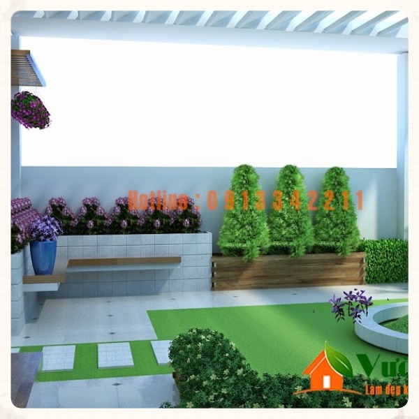 Mẫu tiểu cảnh sân vườn đẹp