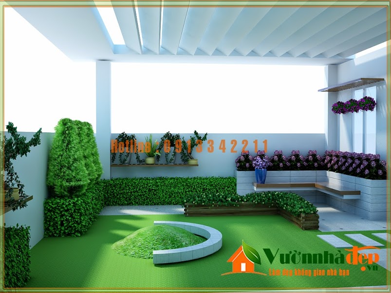 Giá thi công sân vườn sân thượng