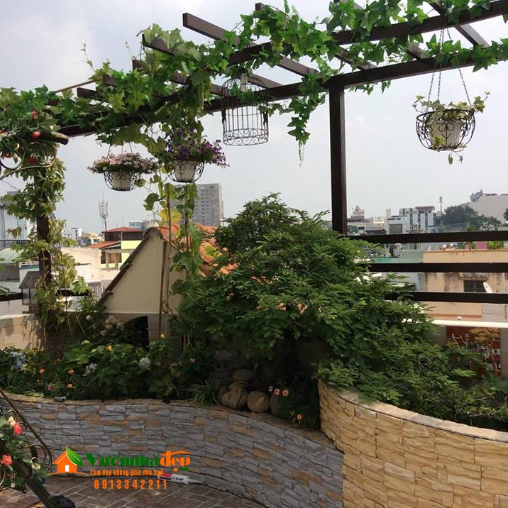 Bảo hành sân vườn trên mái