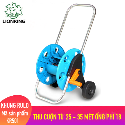 Khung rulo cuộn ống LionKing KR501 - cuộn ống có độ dài từ 25 - 35 mét ống phi 18