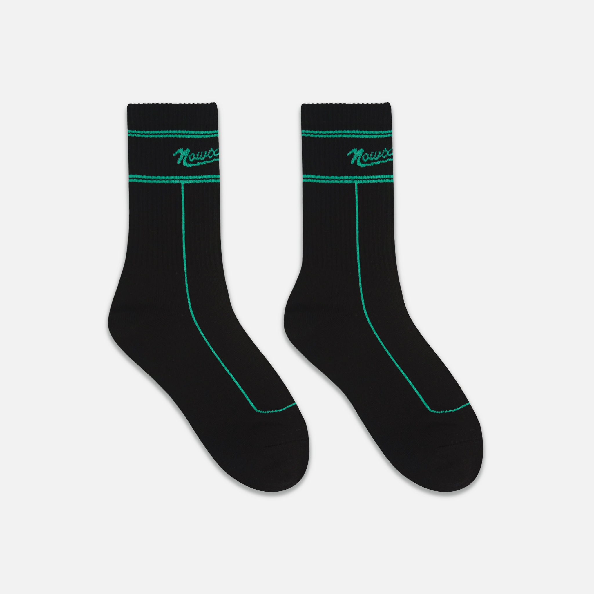 LINE SOCKS - BLACK