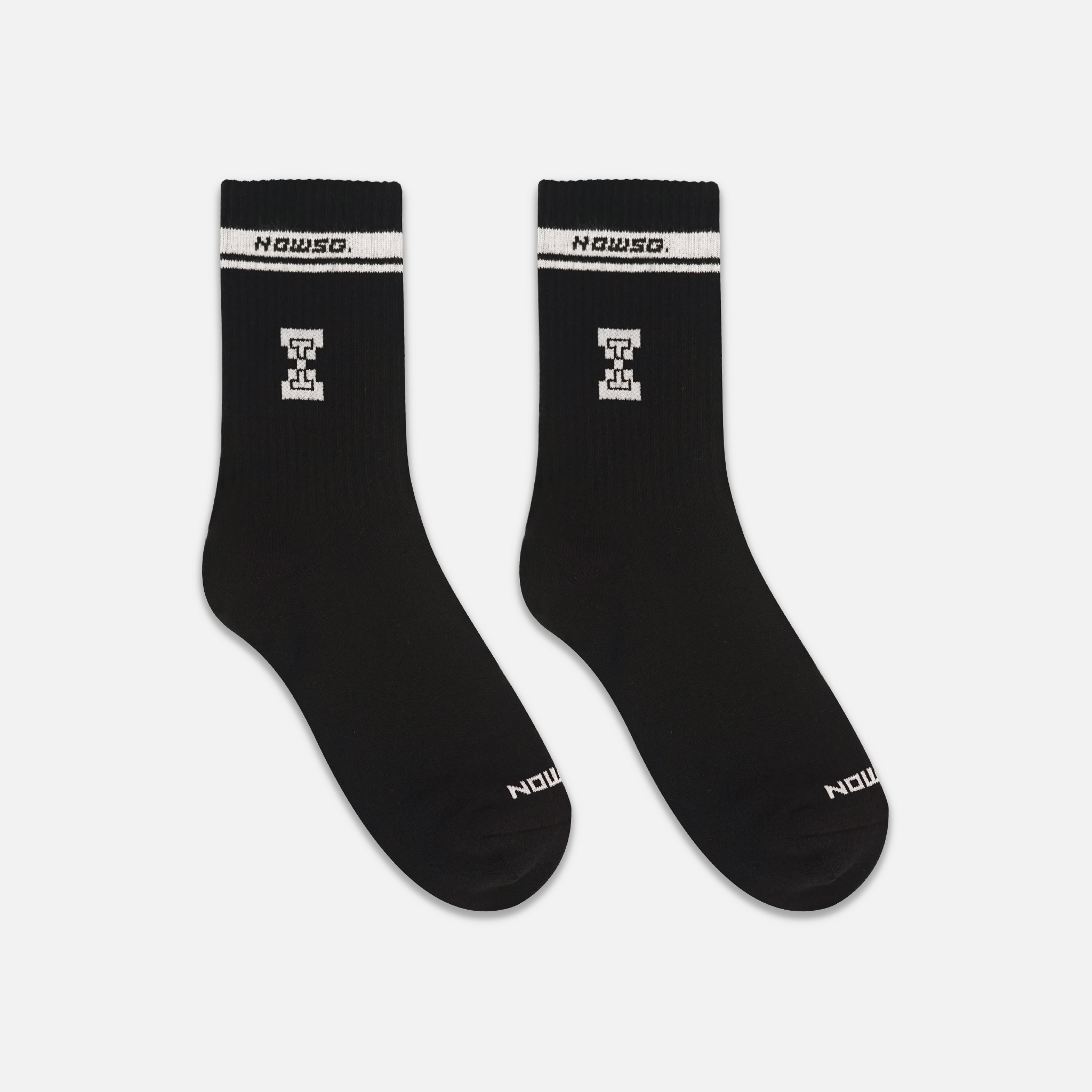 STRIPED SOCKS - BLACK