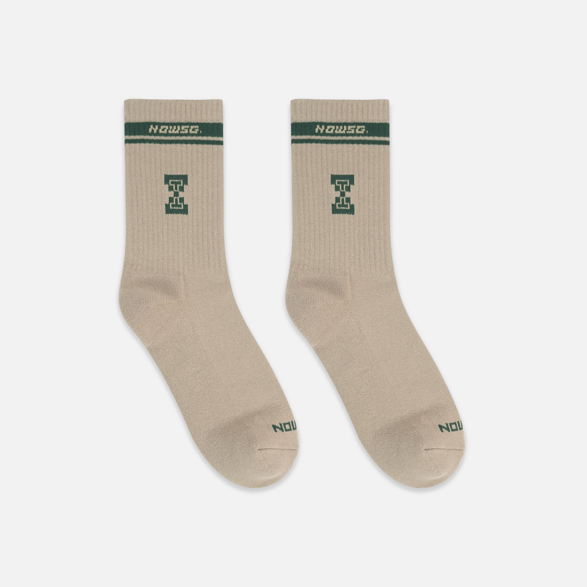 STRIPED SOCKS - CREAM