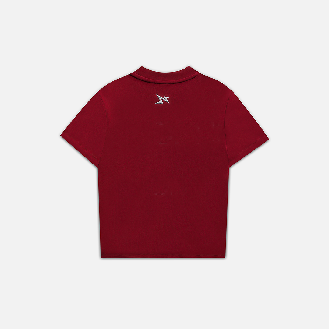 RHINESTONE GOODIE BABY TEE - RED