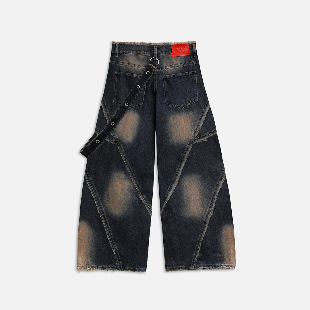 CHAIN JEANS - WASHED BLUE