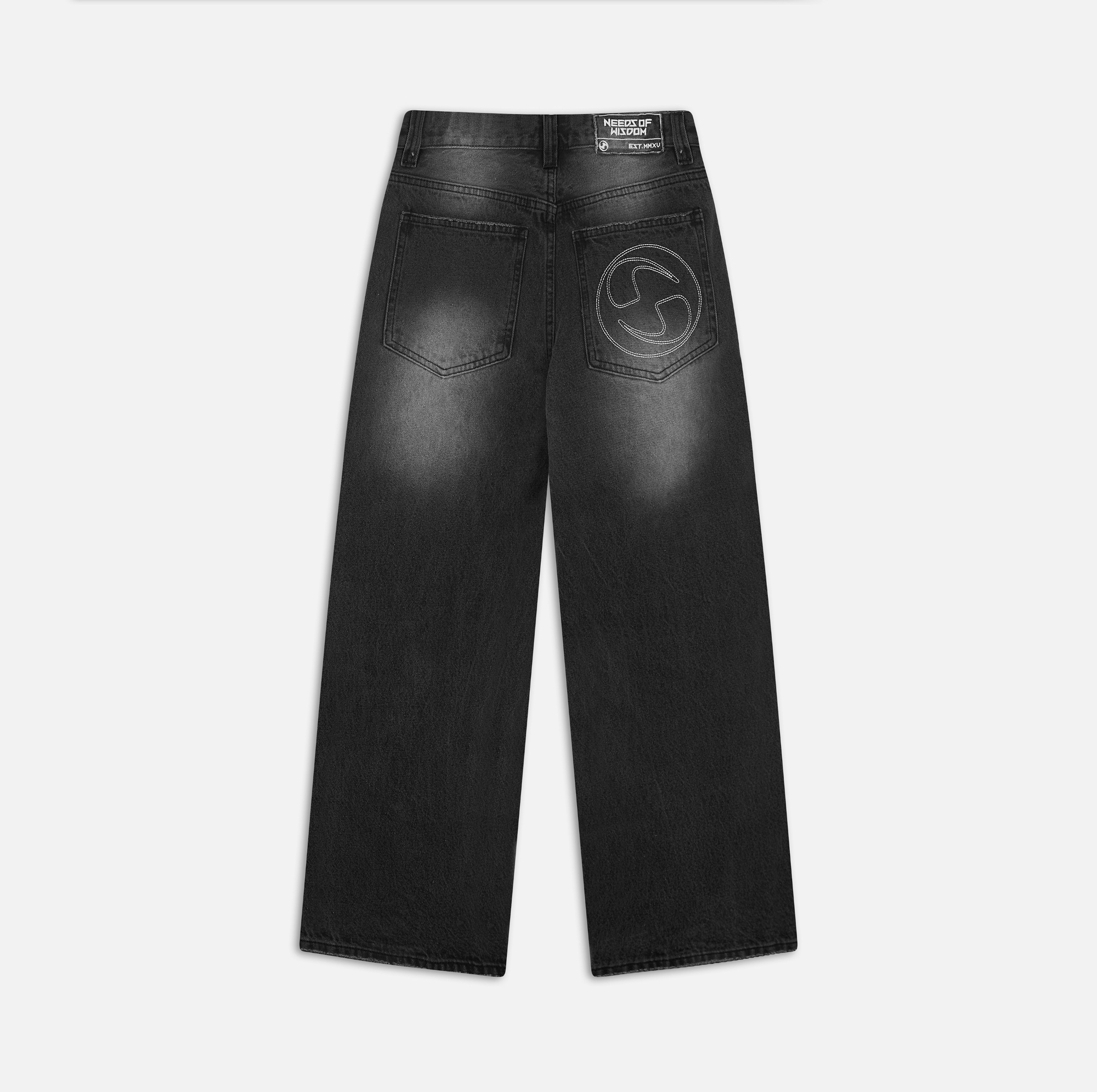 WIDE FIT JEANS - BLACK