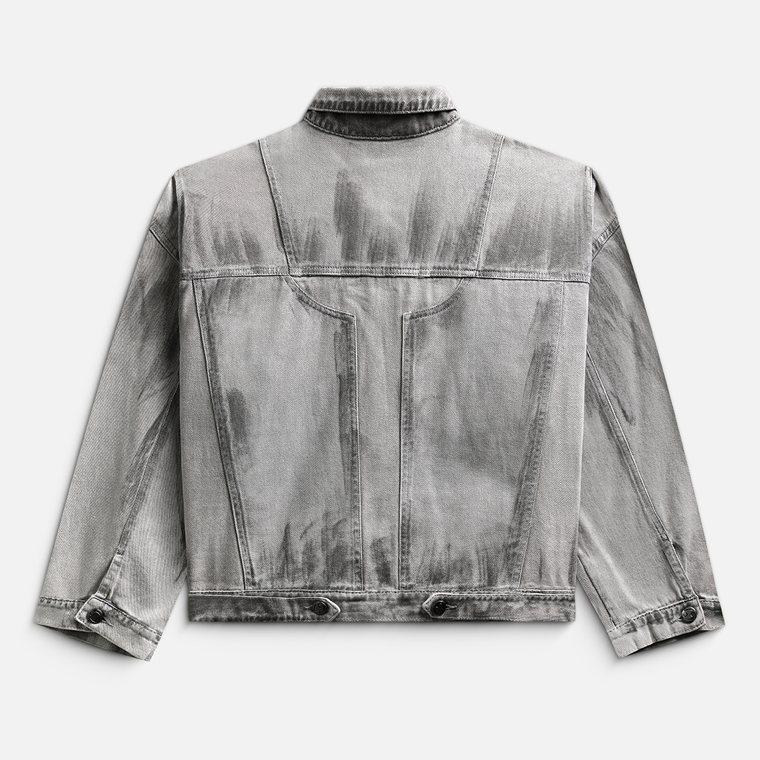 DUST DENIM JACKET - WASHED GREY