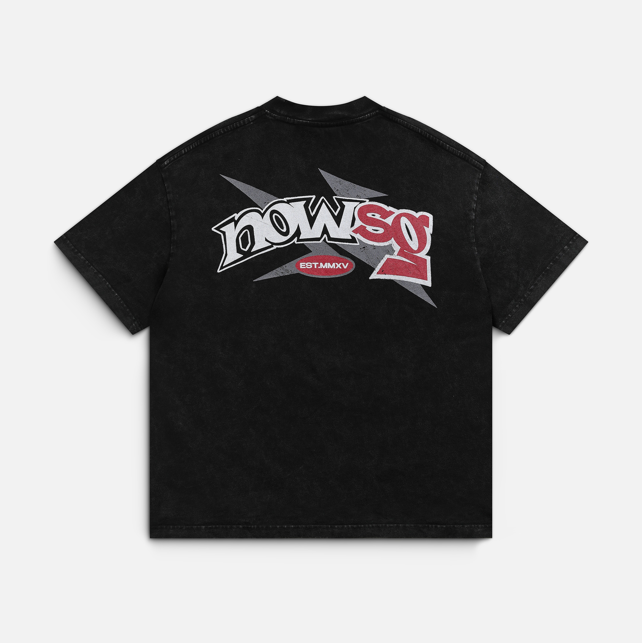 CHENILLE ICONS TEE - WASHED BLACK