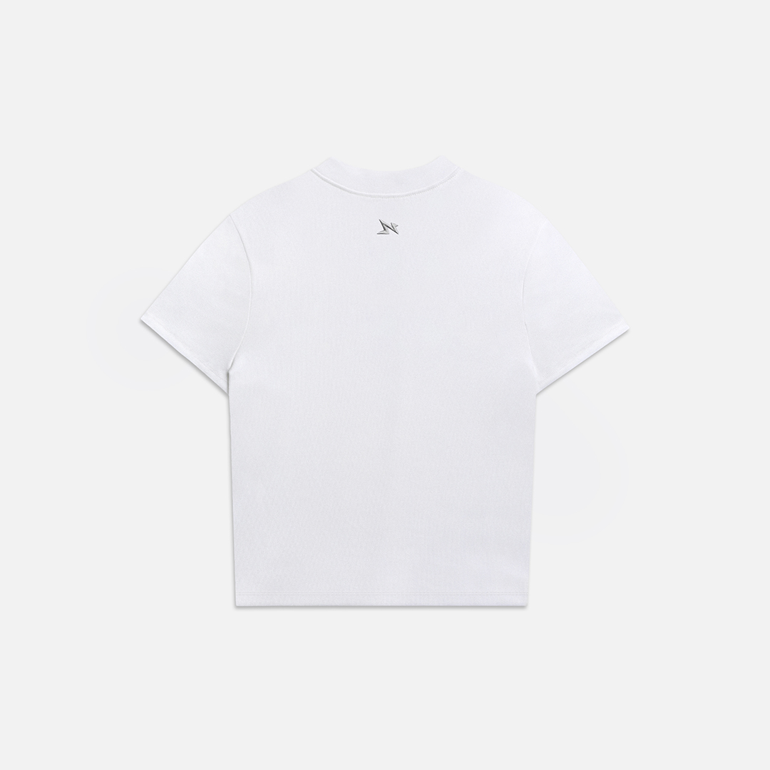 RHINESTONE GOODIE BABY TEE - WHITE