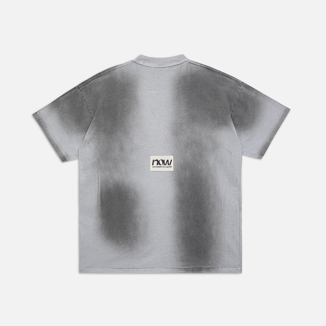 SHADOW PIGMENT WASHED TEE - GREY
