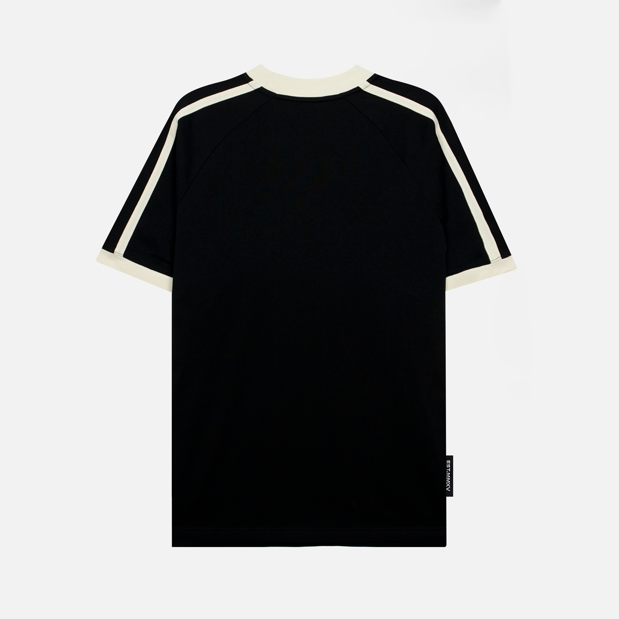 LINE BOXY RAGLAN TEE - BLACK