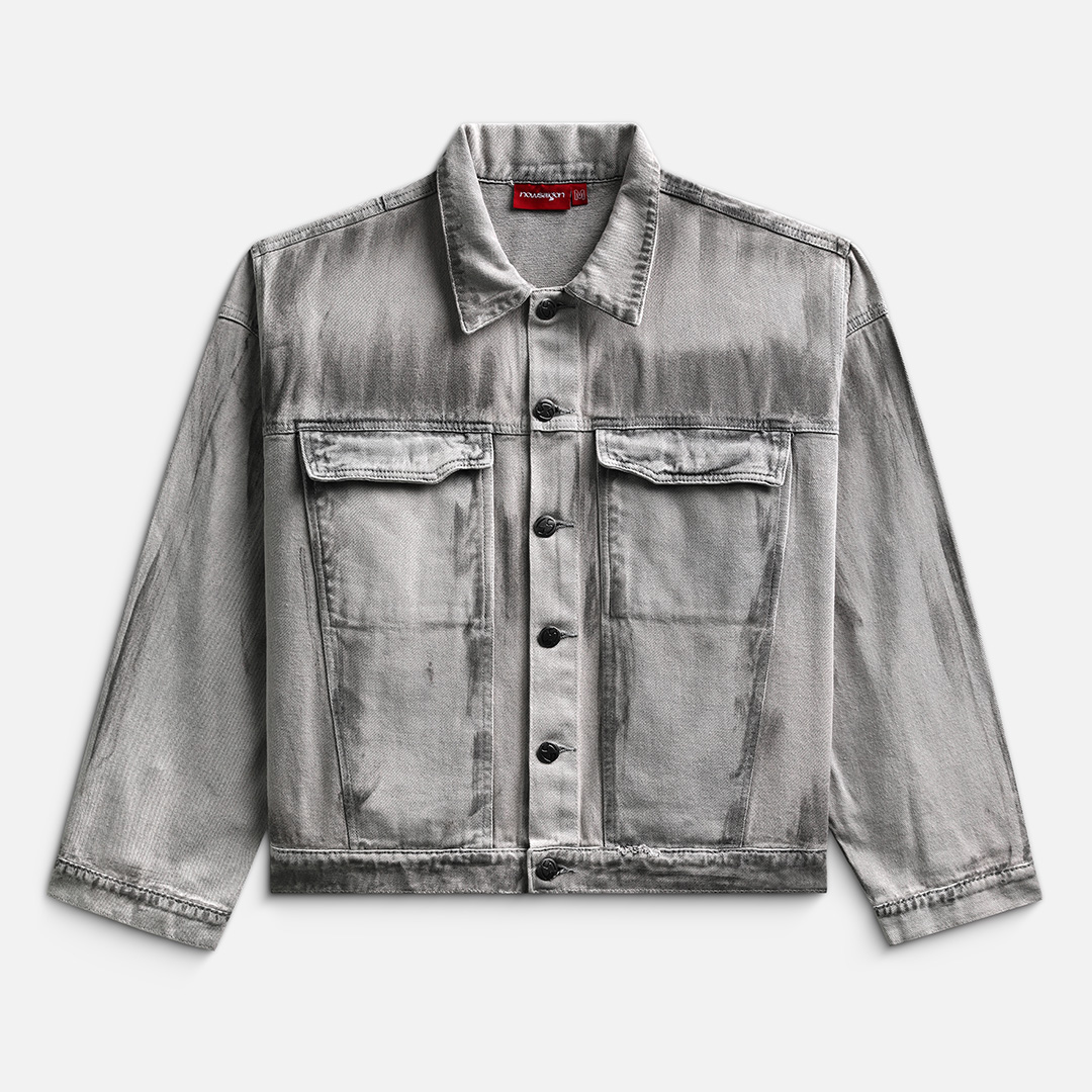 DUST DENIM JACKET - WASHED GREY