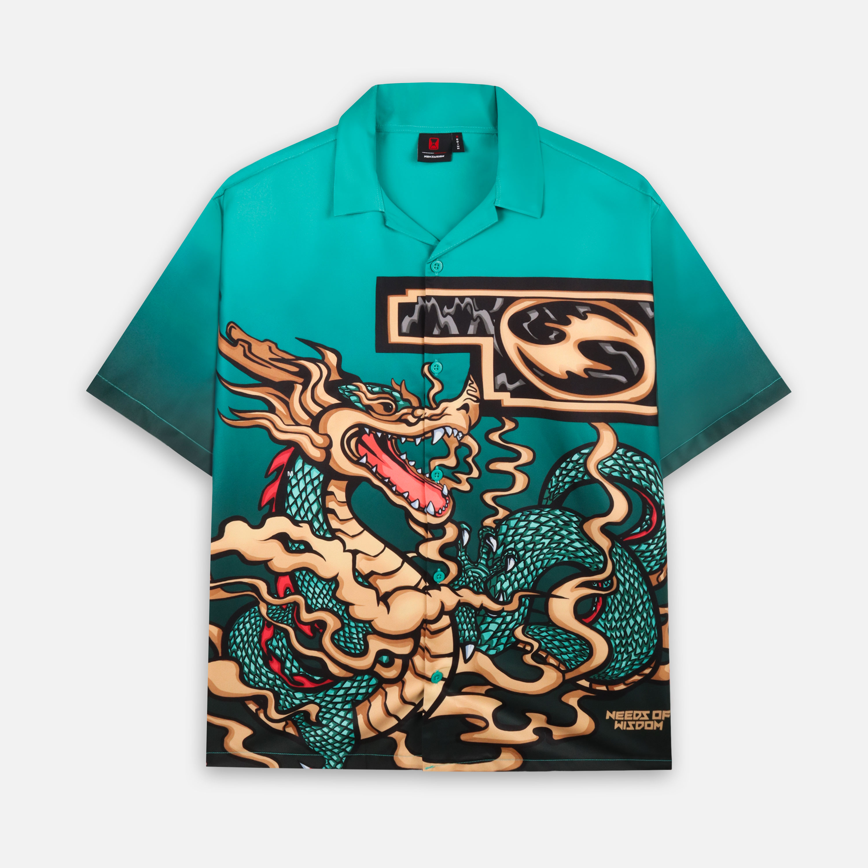 DRAGON PRINTED SHIRTS - GREEN