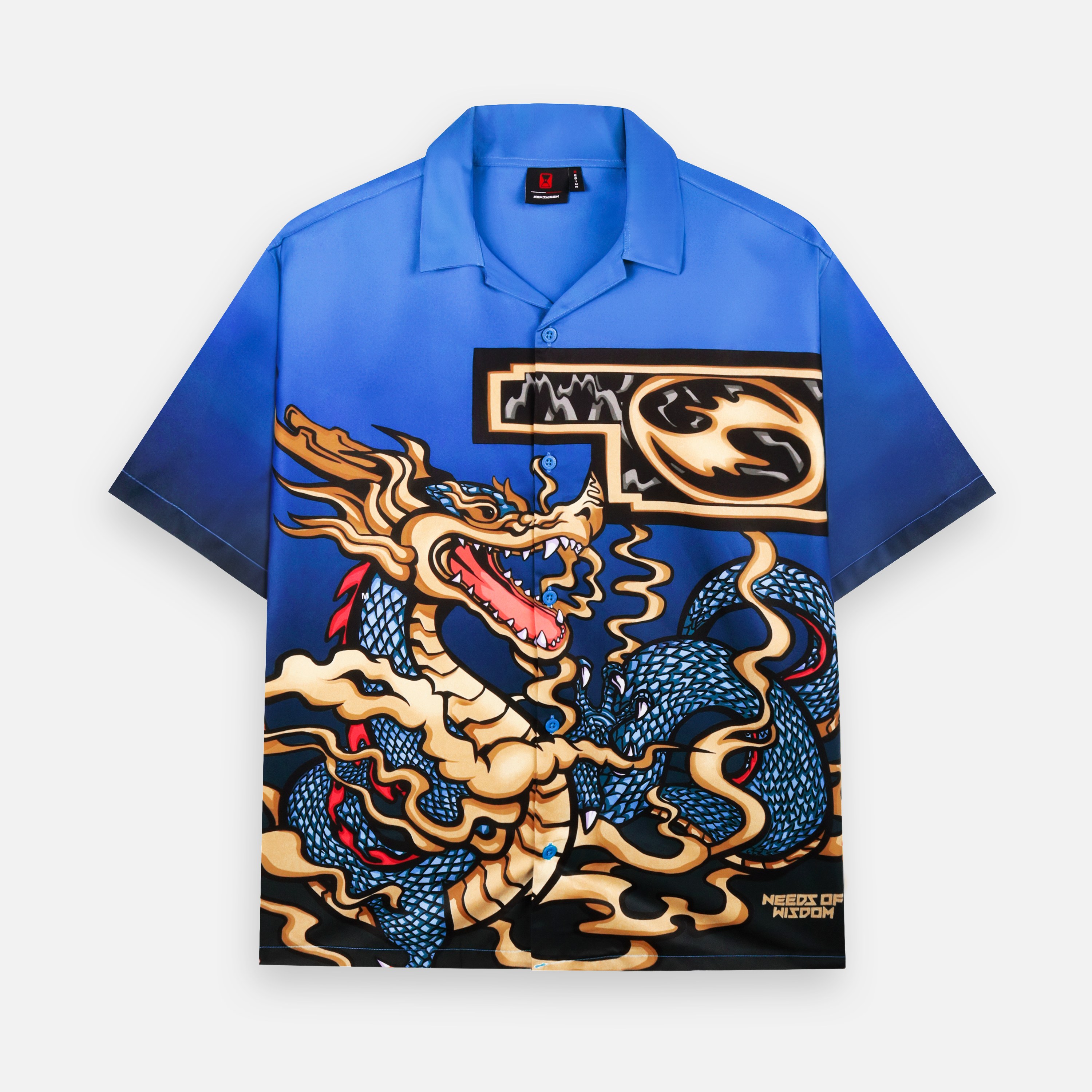 DRAGON PRINTED SHIRTS - BLUE