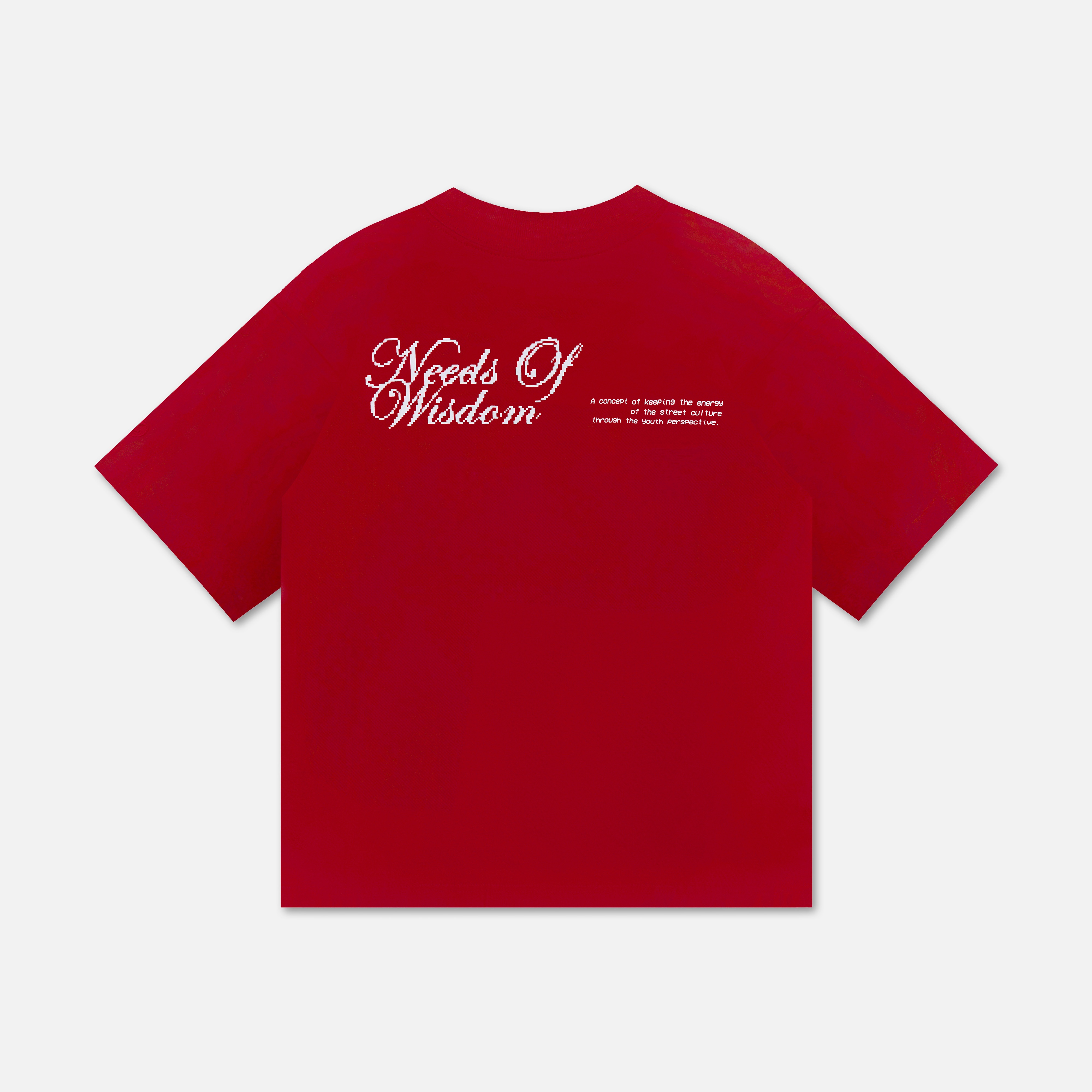 SCRIPT TEE - RED