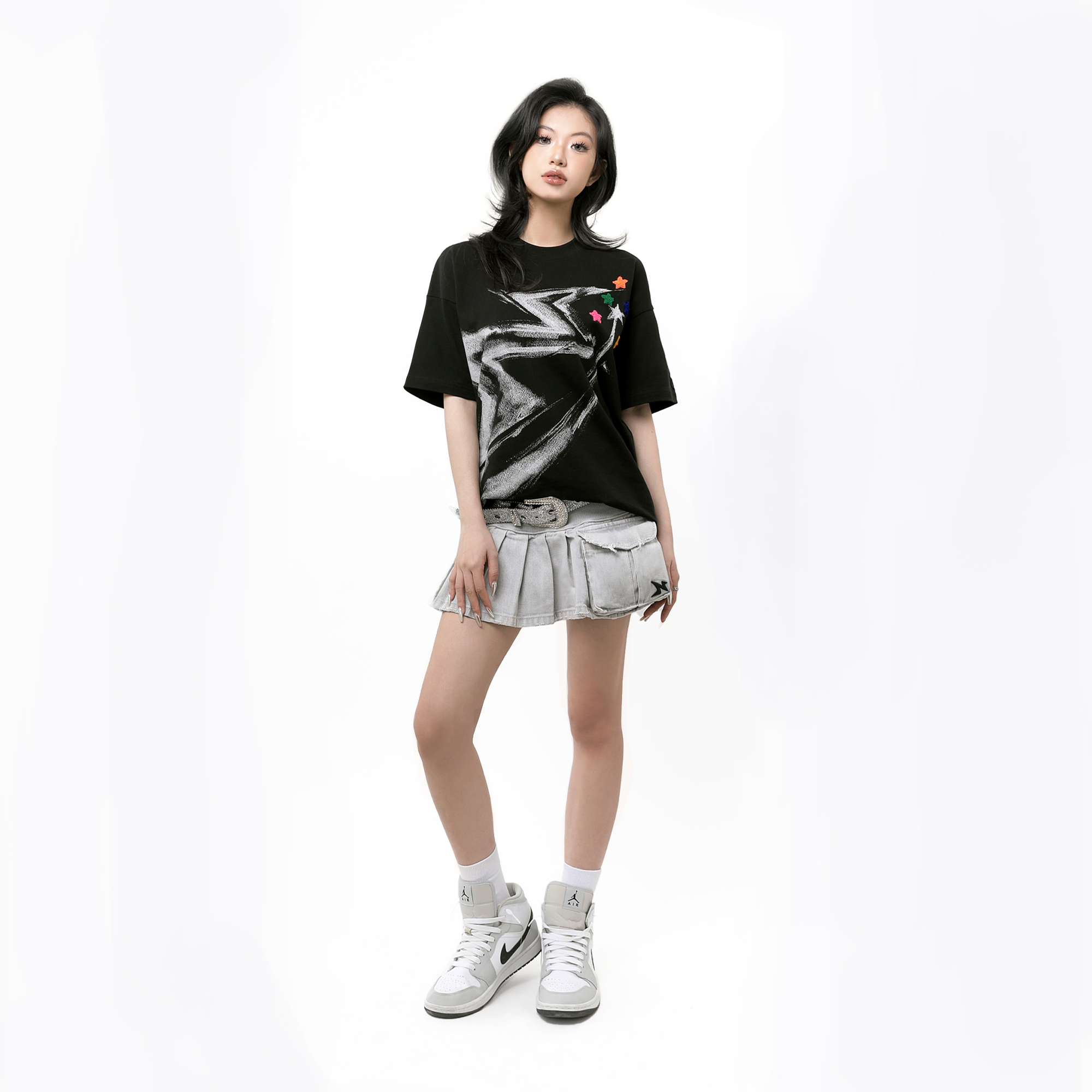 STAR TEE - BLACK