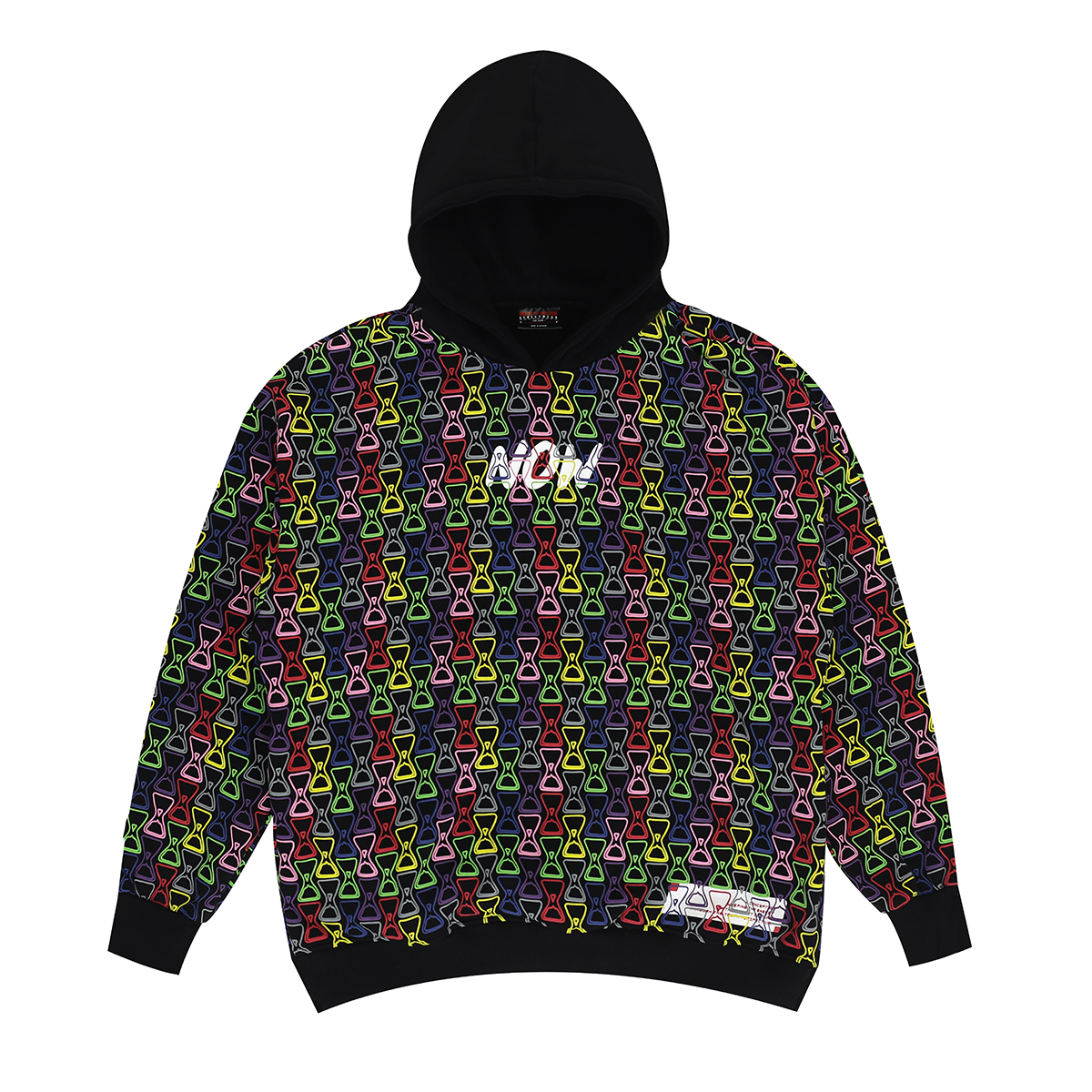 MULTICOLOR PUFF PULLOVER HOODIE
