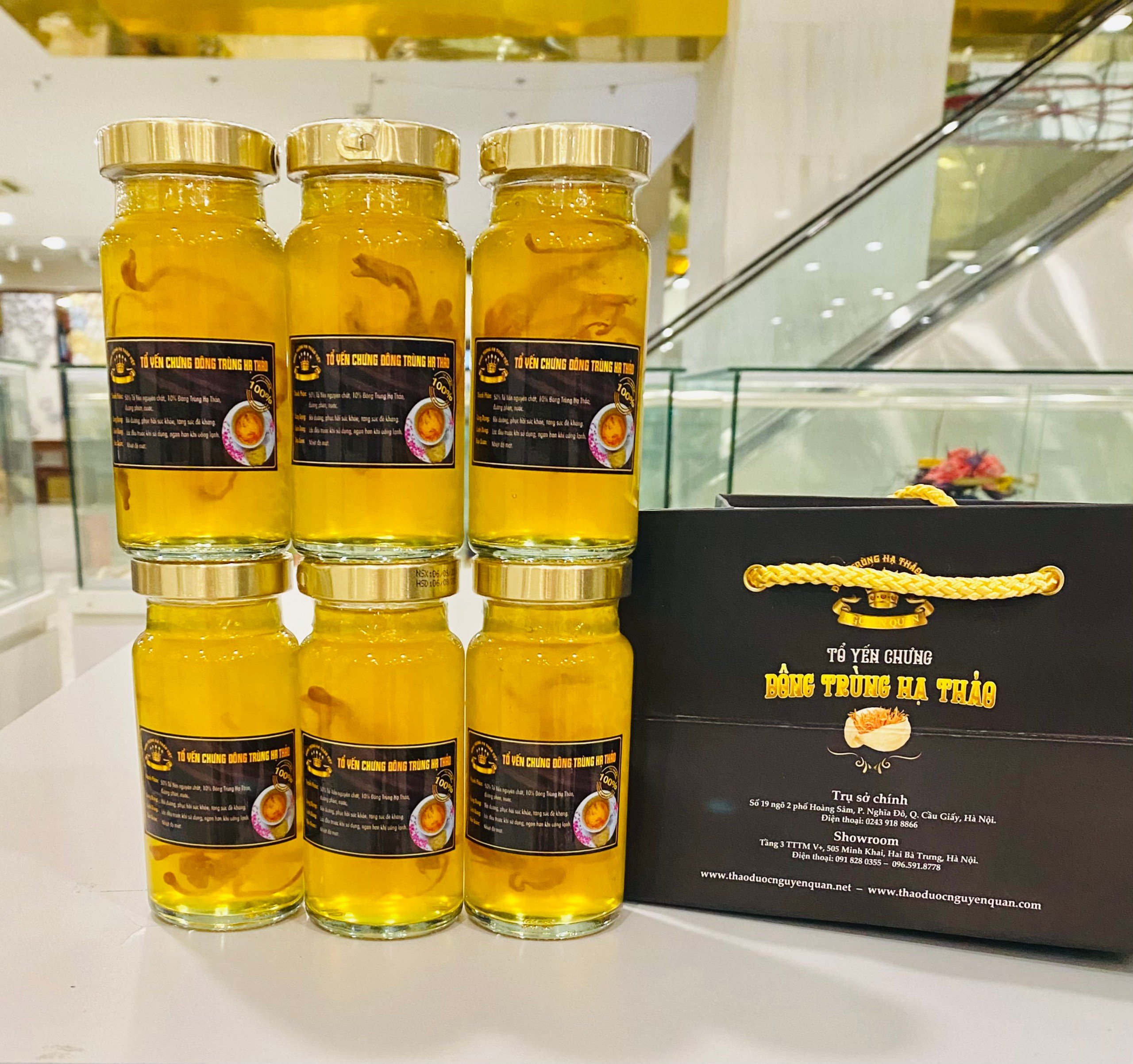 Yến chưng đông trùng hạ thảo 150ml (sét 6 hũ)