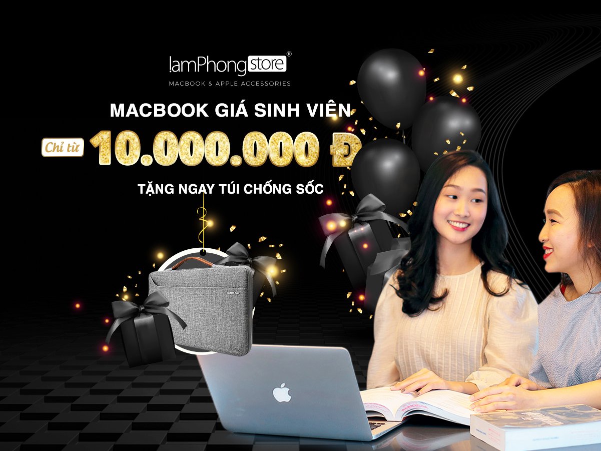 Macbook giá sinh viên chỉ từ 10 triệu đồng