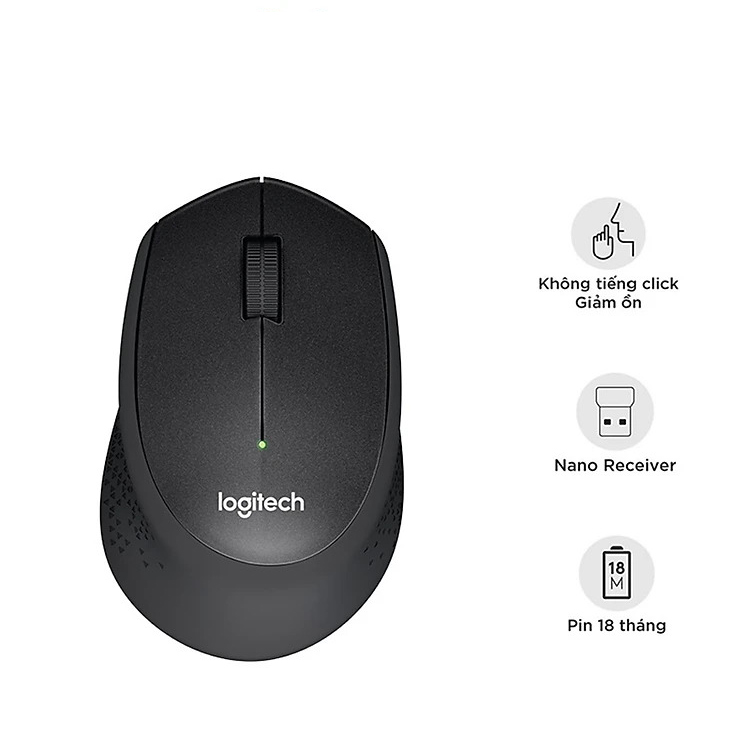 M331 Bluetooth Chuột không dây bluetooth Logitech M331 SILENT - Lâm Phong Store