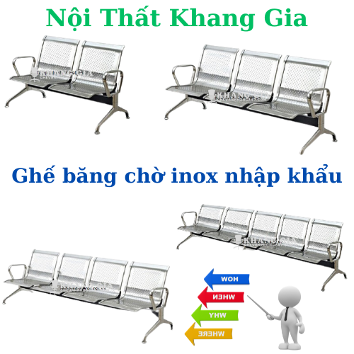 Ghế băng chờ inox | Giải pháp hoàn hảo | cho không gian chờ đợi hiện đại