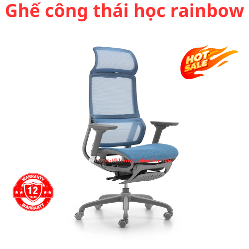 Ghế công thái học full lưới cao cấp Rainbow