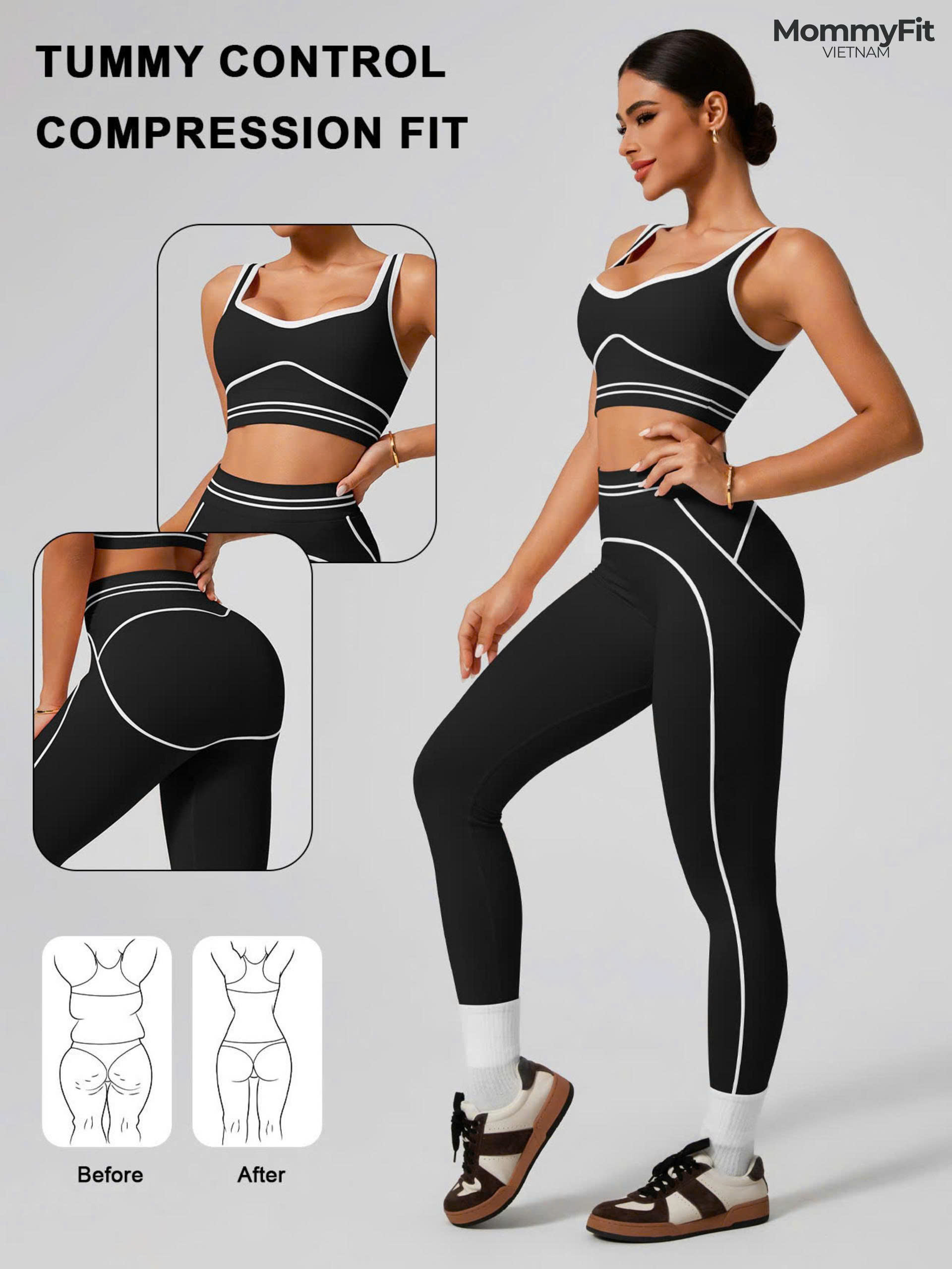 Đồ Tập Gym & Yoga Nữ Cao Cấp – Co Giãn, Thoáng Mát & Tôn Dáng Tuyệt Đối