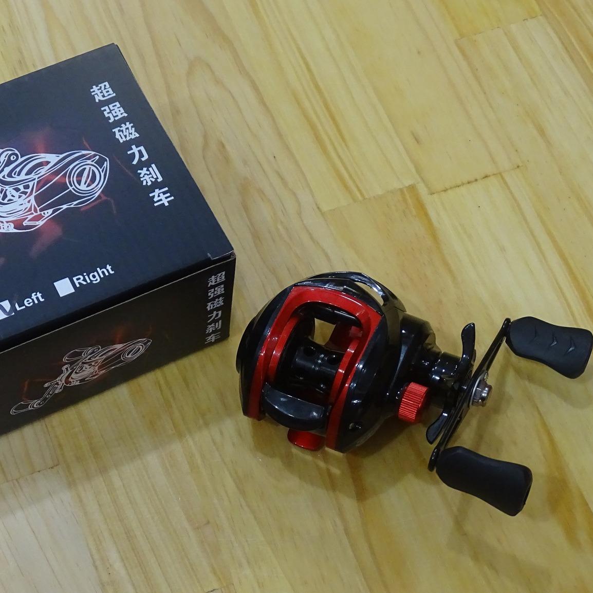 Combo 490K - Cần ngang lure 2 ngọn, Máy ngang FISHING REEL, Dây PE SW
