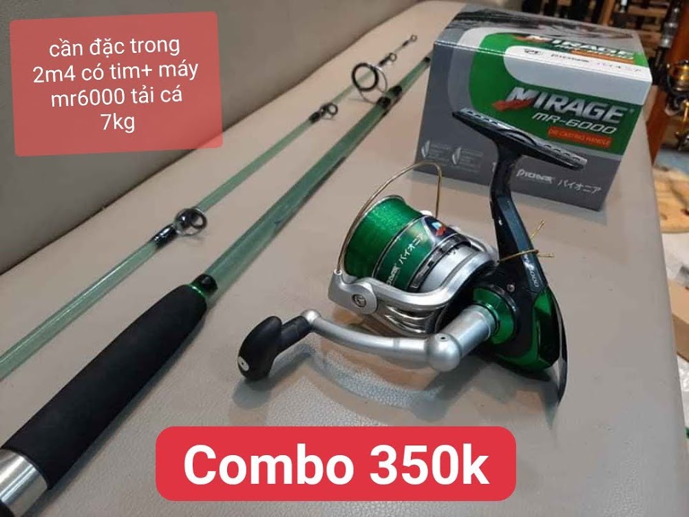 COMBO 350K - CẦN ĐẶC TRONG 2M4 + MÁY MR 6000