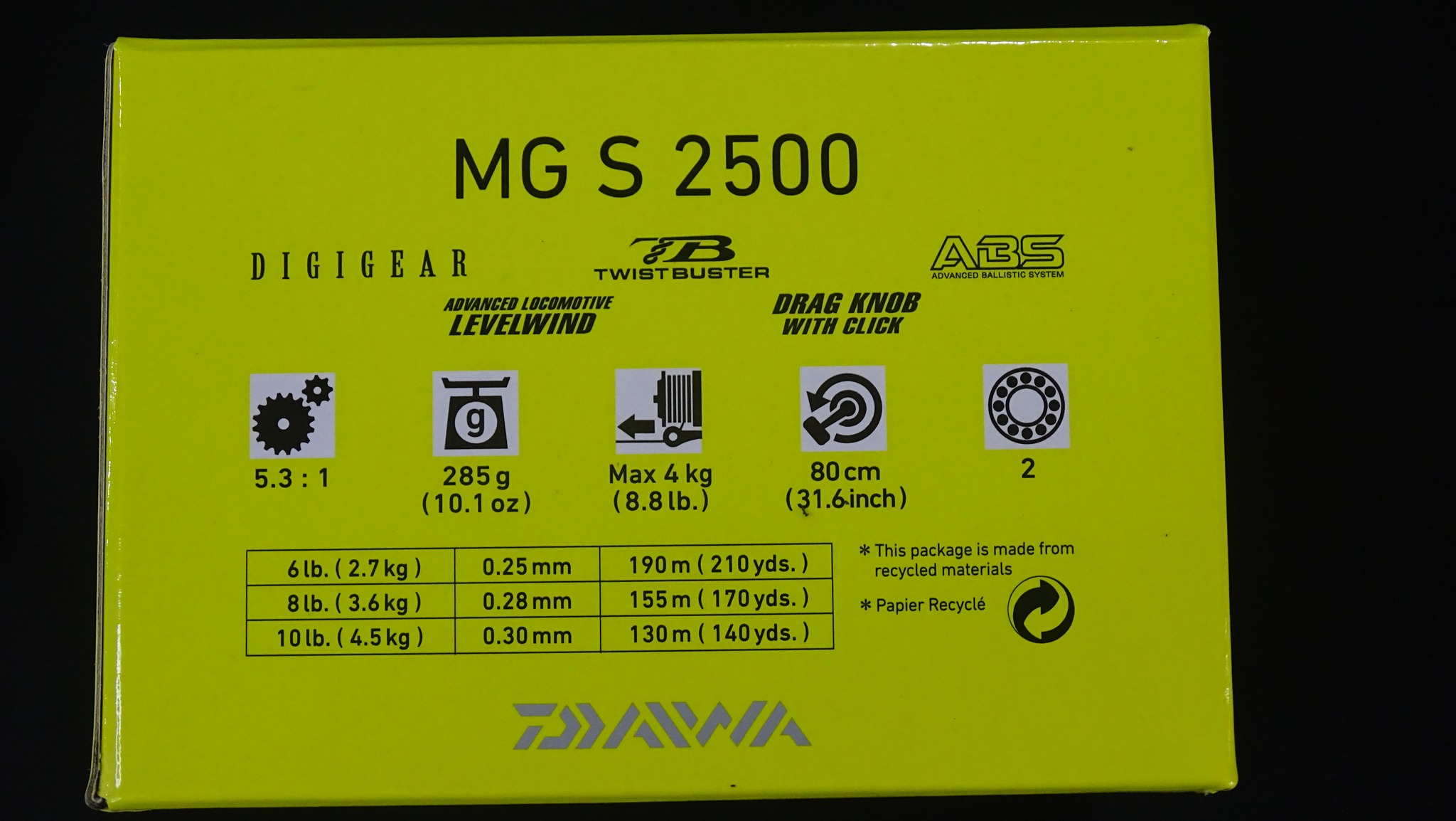 Máy câu cá Daiwa MG S 2500