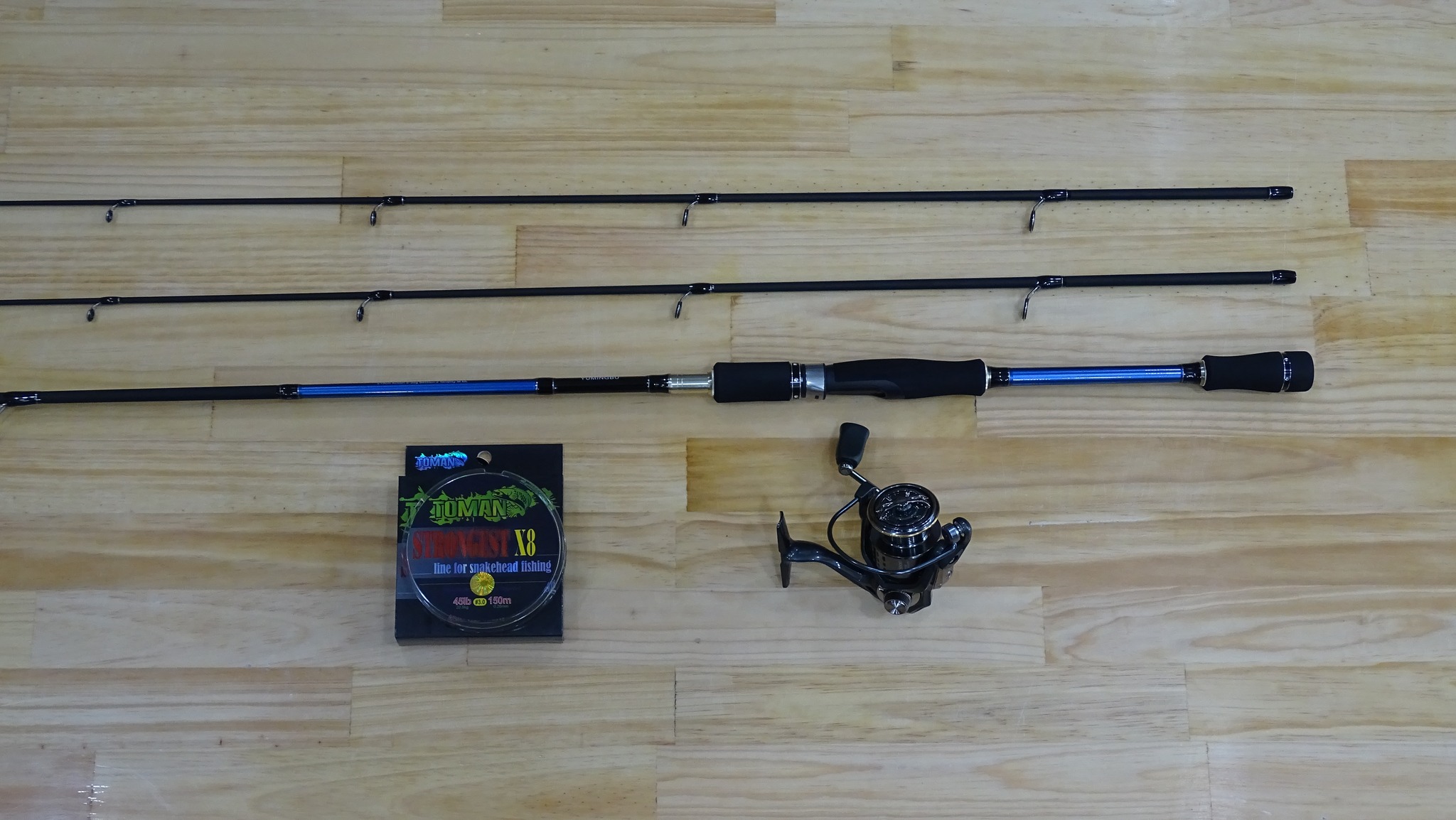 Combo 620k - Cần lure 2 ngọn,Máy Deukio DA 3000,Dây Toman X8