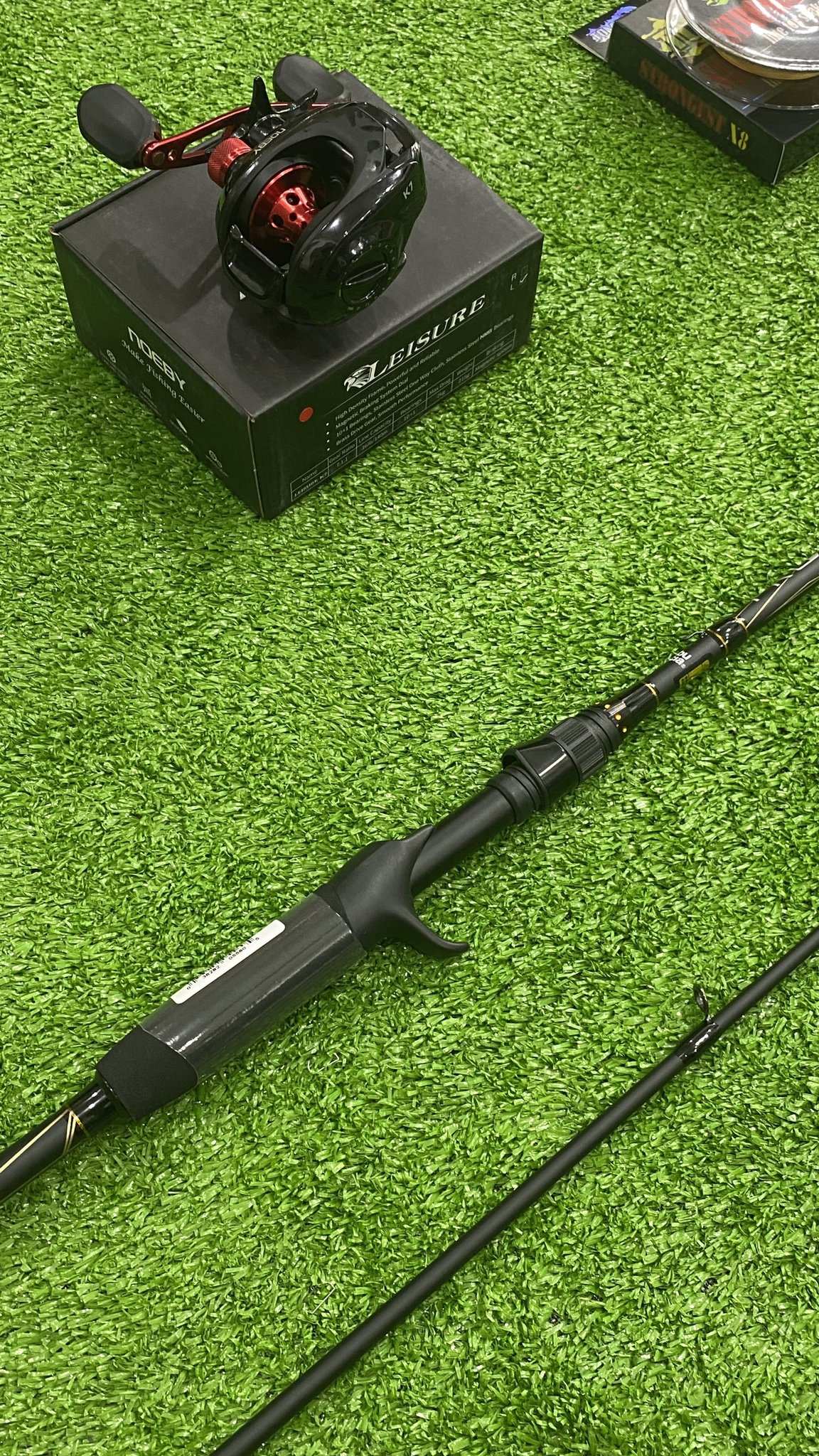 COMBO 1490K - Cần Abu Promax + Máy Noeby K7 - Dây PE Toman